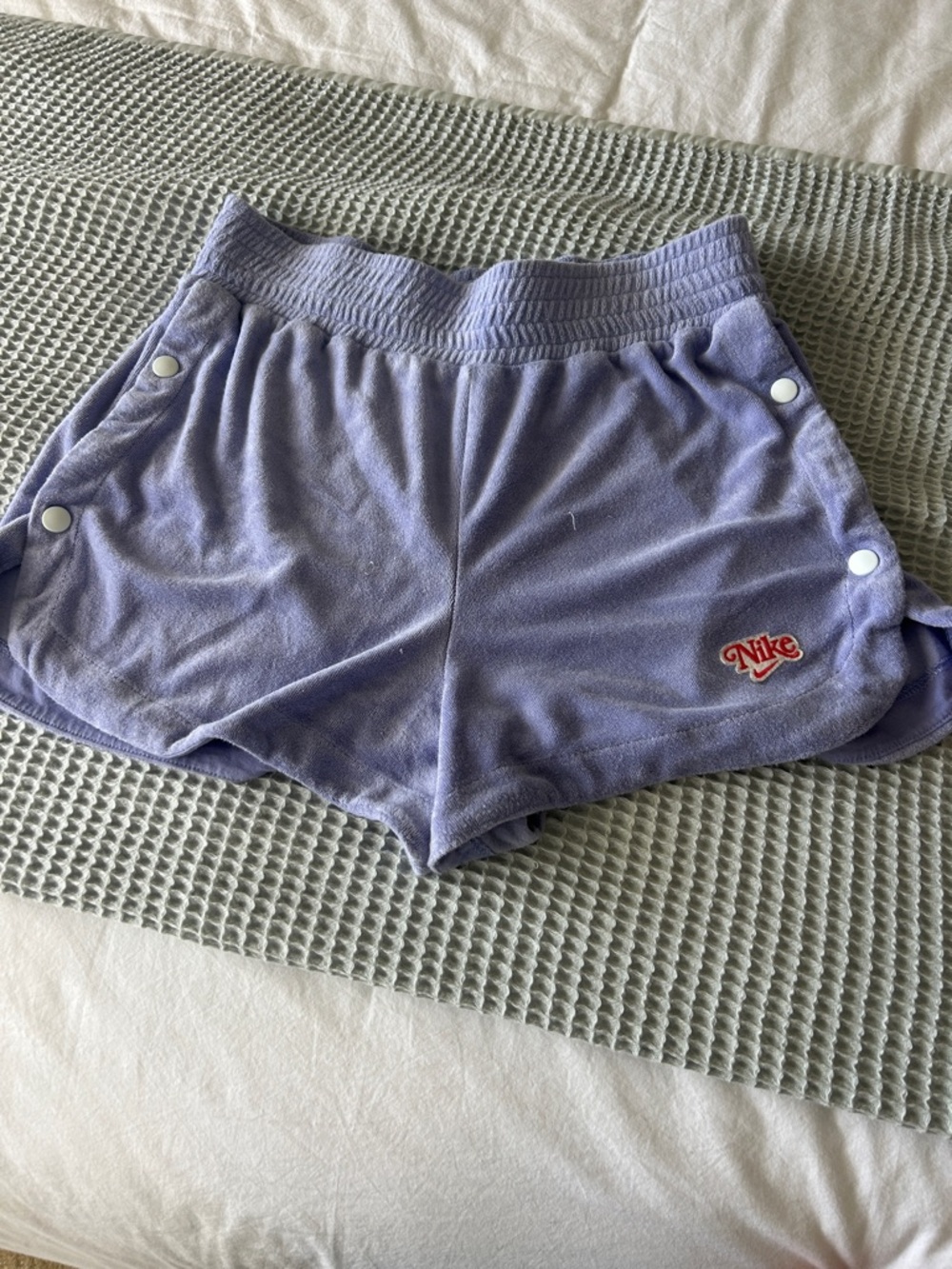 Nike Women’s Athletic Terry Shorts with Snap Details